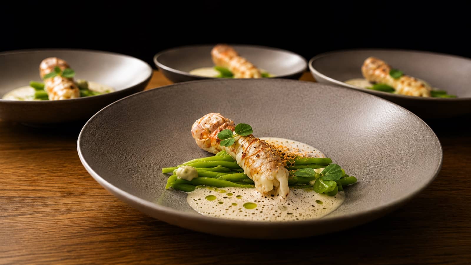 Verfijnd langoustinegerecht voor een private dining ervaring